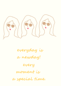 everyday is a newday(orange beige)
