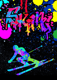 Skiing graffiti 2