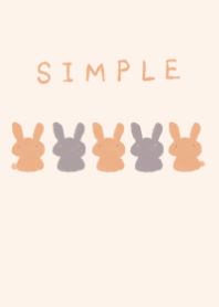 Theme of a dull color orange usagi