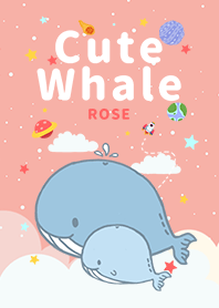 misty cat-Cute whale Galaxy rose