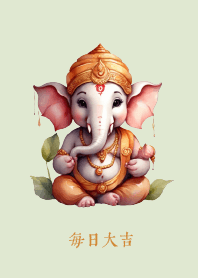 Cute Ganesha: Good luck every day