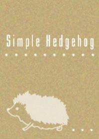 Simple hedgehog kraft paper WV