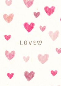 Pretty heart watercolor20 from Japan
