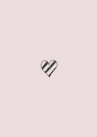 Regimental striped heart g