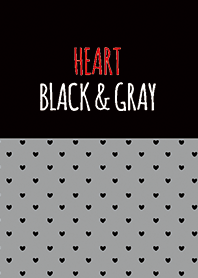 BLACK & GRAY 2 (HEART)