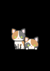 三毛猫＊ダークモード＊短毛
