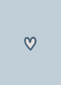 HEART- LIGHT BLUE - BEIGE