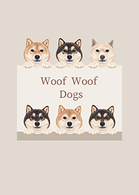 Woof Woof Dogs - Shiba inu -