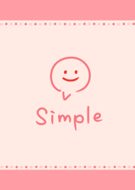 シンプルピンク〈ふきだし〉