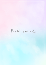Pale pastel color smile