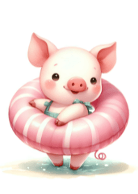 Piglet and Swim Ring