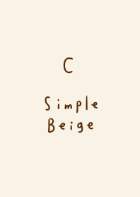 簡單的米色C
