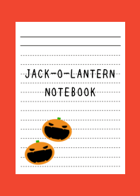 JACK-O-LANTERN NOTEBOOK-REDj
