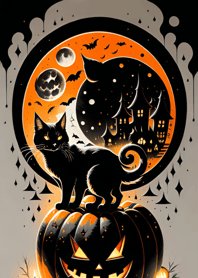 halloween cat Fa4c4a
