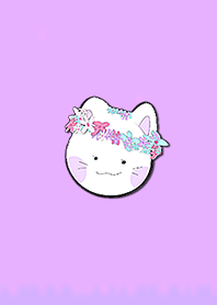 Simple flower crown cat 19