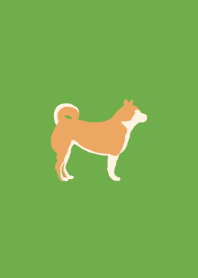 シンプルな犬（柴犬）