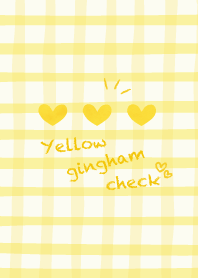 Yellow gingham check Theme
