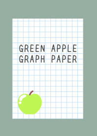GREEN APPLE GRAPH PAPER-DUSTY GREEN