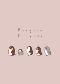 企鵝朋友 /pink beige