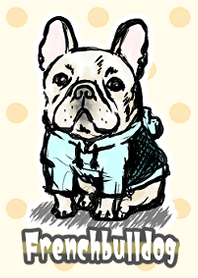 Sketsa bulldog Prancis