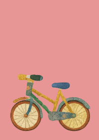 bicycle on light pink