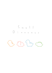 Small Dinosaur('23)/colline/white pastel
