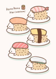 Rolling hedgehog sushi