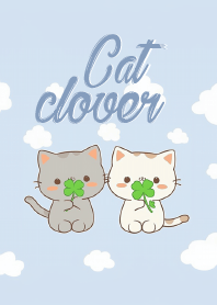 lucky cat & lucky clovers