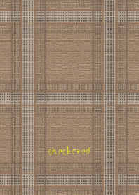 Plaid/checkered:light brown WV