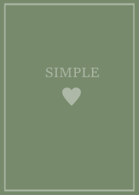 SIMPLE HEART =dusty greentea=