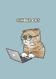 gingercat9 / water blue .jp