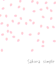 Sakura simple :white pink WV