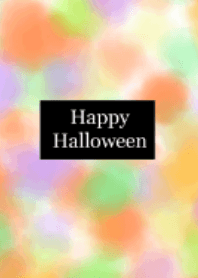 Halloween colorful marble painting