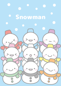 カラフル雪だるま（スノーマン）着せかえ3