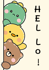 Hello! Dino Duck Bear