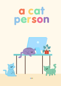 a cat person.