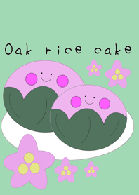 Oak rice cake
