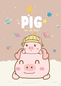 Pig Cute Theme Brown