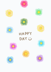 Watercolor flowers Colorful6 from Japan