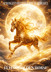 Flying Golden Horse Financial Luck 50