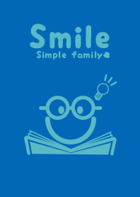 Smile & study cobalt blue