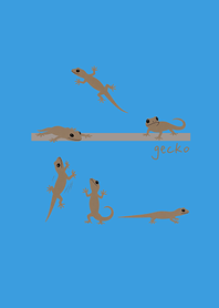 Lucky gecko in the house(Sunny blue)