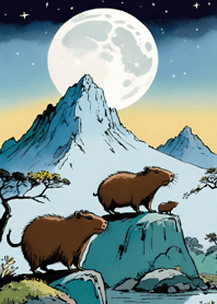 浮世絵 - 水豚 FF4517