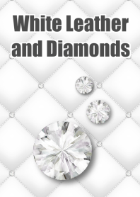 White Leather & Diamonds (Small)