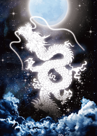 A dragon rising toward the moonlight 2