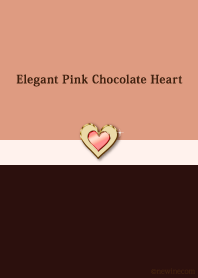 エレガント ピンク チョコレート ハート