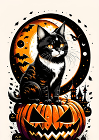 halloween cat 373aFC
