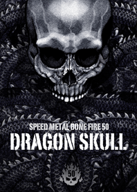 Speed metal bone fire Dragon skull 50