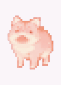 Pig Pixel Art Theme  Purple 03