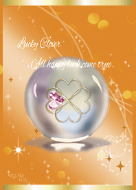 オレンジ / 全運気UP!クローバーの水晶